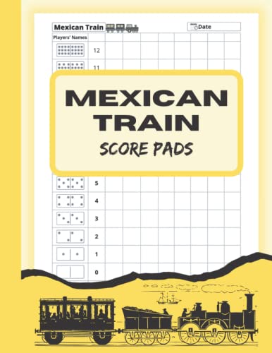Mexican Train Score Pads: 120 Mexican Train Score Sheets, Score Keeper ...