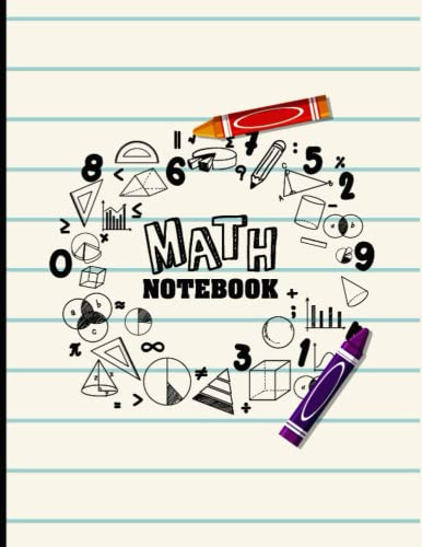 Used Math Composition Book Math Notebook: Grid Composition Diary For Math by Samiha Press ...