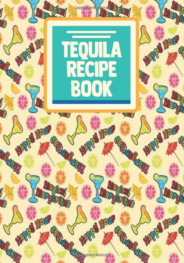 Tequila Recipe Book DIY Cocktail Recipe Notebook Blank Journal Log