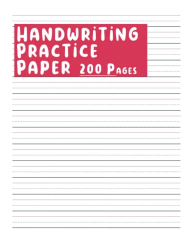 Handwriting Practice Paper Primary Handwriting Practice Paper ...