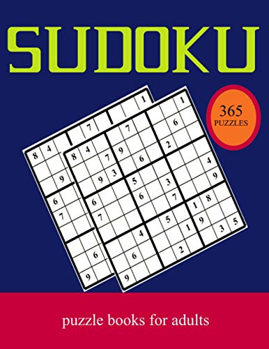Sudoku Puzzle Books For Adults Logic Puzzles For Adults 365 Sudoku 