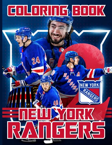 New York Rangers Coloring Book: Stunning New York Rangers Coloring ...