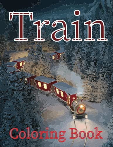 Trains Coloring Book: Beautiful Train Coloring Books. It’s for Teens ...