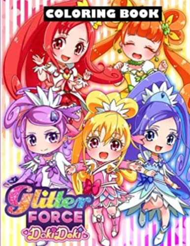 Glitter Force Dokí Dokí Coloring Book: Glitter Force Dokí Dokí Coloring ...