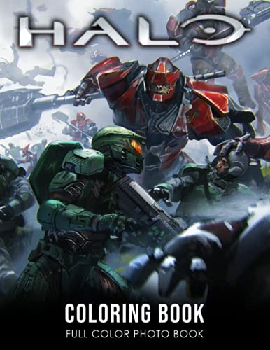 Halo Coloring Book: Shooter Video Game Coloring Book for Adults Gamers