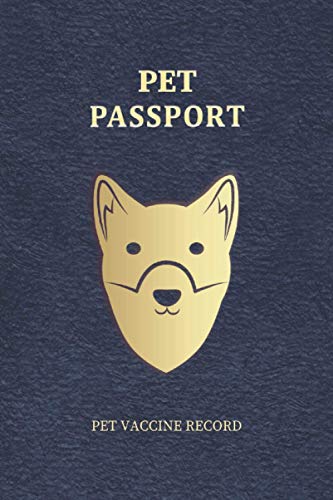 Pet Passport (Vaccine Record) Blue Color: Pet Vaccine Record Book, Pet ...