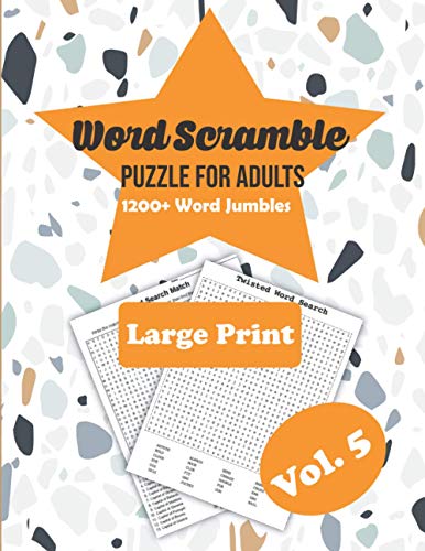 Word Scramble Puzzle for Adults: 1200 Word Jumbles - Exercise for your ...