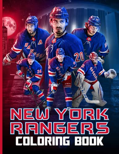 New York Rangers Coloring Book: Beautiful Simple Designs New York ...