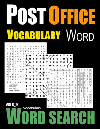 Post Office Word Search Puzzle Book For Kids Age 8 to 12: Waky Trails