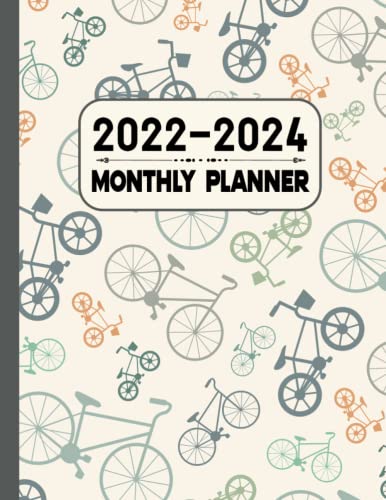 Monthly Planner 2022-2024: Cycling Planner | Three Year Monthly Planner ...