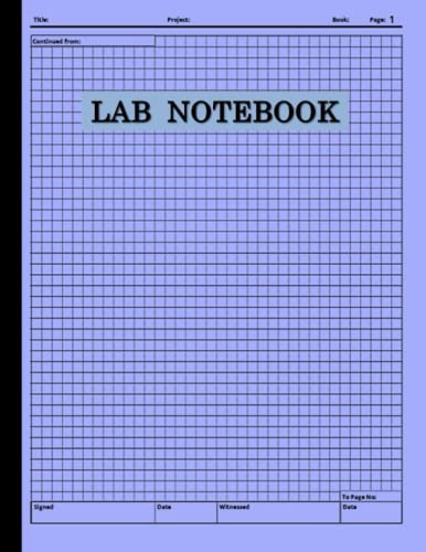 Lab Notebook: Laboratory Notebook for Researchers, Engineers, Science ...