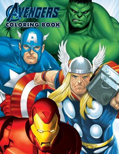 Avengers Coloring Book: Great Coloring Book for Kids and Fans of All ...