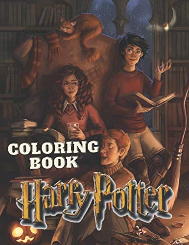 Harry Potter Coloring Book: For Kids Ages 4-8: A Great Gift For Boys ...