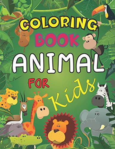 Animal Coloring Book for Kids: Valentine's Day Animal Themed Coloring ...
