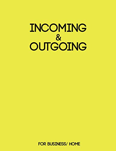 Incoming And Outgoing: Simple Income &amp; Expenditure Ledger For Business ...