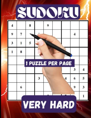 Extremely Difficult Sudoku Puzzles Book 4: Very Difficult Sudoku. Large ...