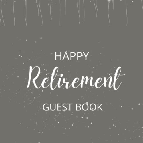 Happy Retirement Guest Book Retirement Party Gift, Keepsake and Guest