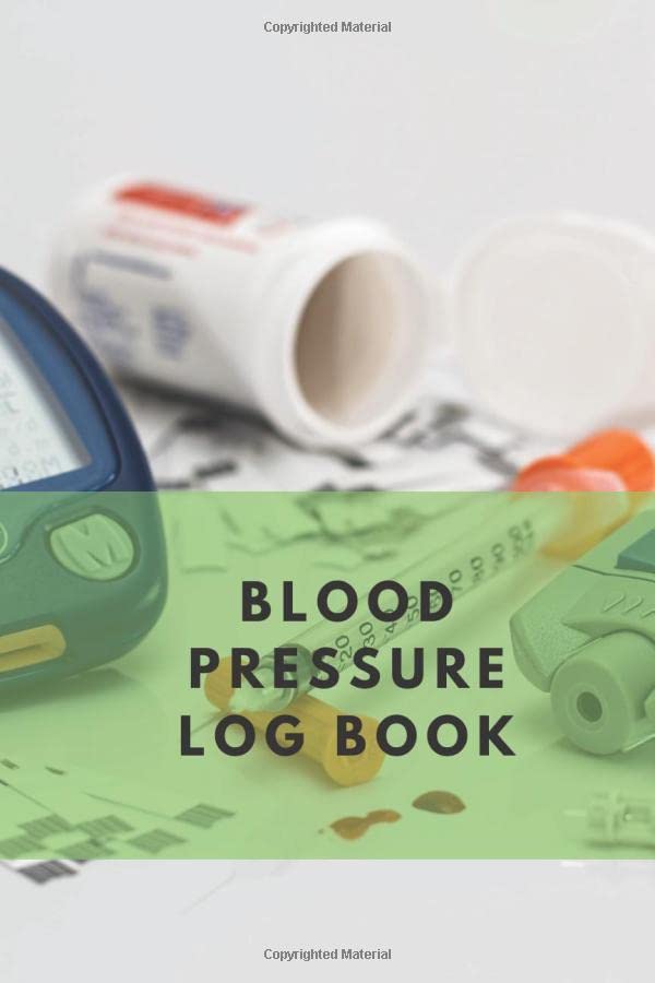 Blood Pressure Log Book Blood Pressure Chart, Record Book, Journal