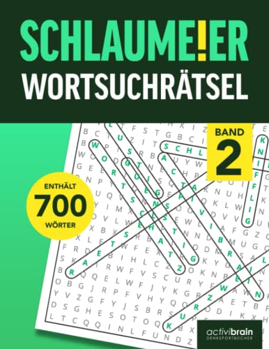 Wortsuchrätsel Schlaumeier Band 2: Wörtersuche Rätsel mit Lösungen