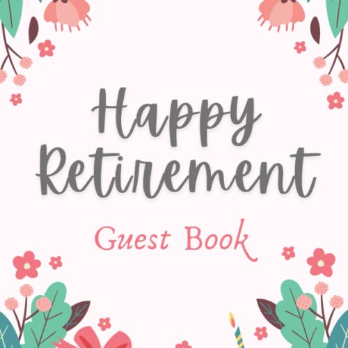 Happy Retirement Guest Book Retirement Party Gift, Keepsake and Guest