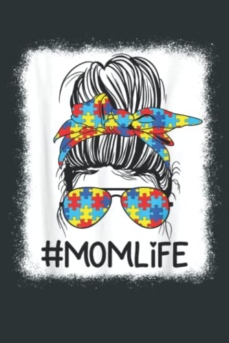Mom Life Autism Awareness Messy Bun Autistics Autism Sudoku Puzzles 
