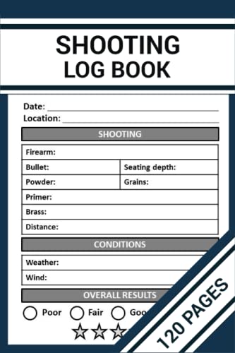 Shooting Log Book: The Complete Shooting Record Book with Target ...