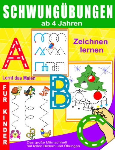 Schwungübungen ab 4 Jahren: Übungsheft mit Schwungübungen für