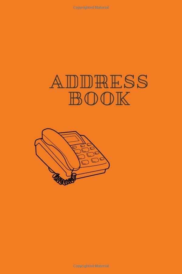 ADDRESS BOOK Address and Telephone Book, Alphabetical Tabs, Personal