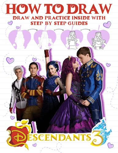 How to Draw Descendants 3: Learn To Draw Character And Color It In ...