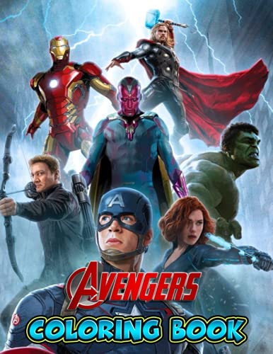 Avengers Coloring Book: Great Coloring Book for Kids and Fans of All ...