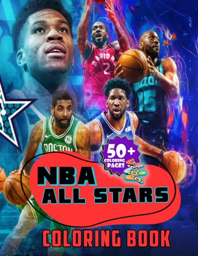 NBA All Stars Coloring Book: The Ultimate Basketball Coloring Book