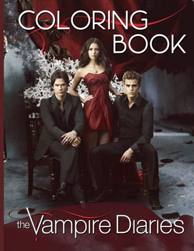 The Vampire Diaries Coloring Book: Great Gift Coloring Books For Adults ...