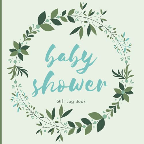Baby Shower Gift Log Book Earthy Design logbook to track gifts with