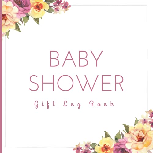 Baby Shower Gift Log Book White Floral Shabby Chic Design logbook to