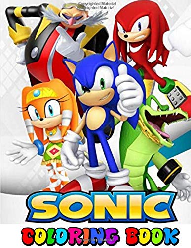 Sonic Coloring Book: 30+ Sonic The Hedgehog Coloring Illustrations by