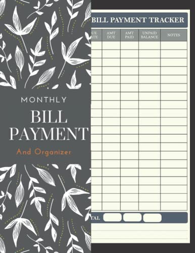 Bill Payment Tracker Monthly Organizer For 9 Years: Monthly Bill ...