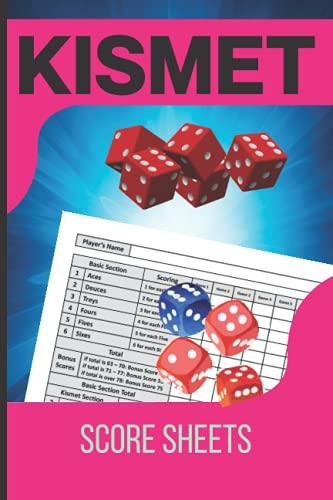 Kismet Score Sheets: Kismet Score 110 kismet dice game score sheets ...