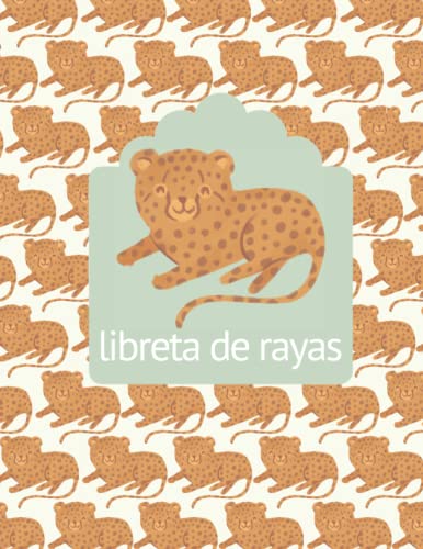 Libreta de rayas: libreta infantil doble linea / doble pauta 3 mm ...