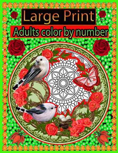 Large Print Adults color by number: Large Print Adults Color By Number ...