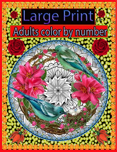 Large Print Adults color by number: Large Print Adults Color By Number ...