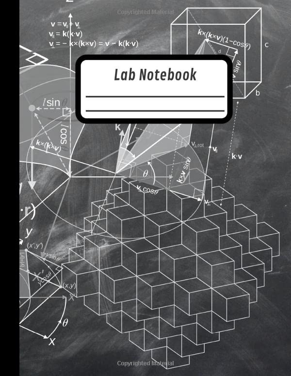 Lab Notebook: 300 Page Graph Paper Composition Notebook for Science ...