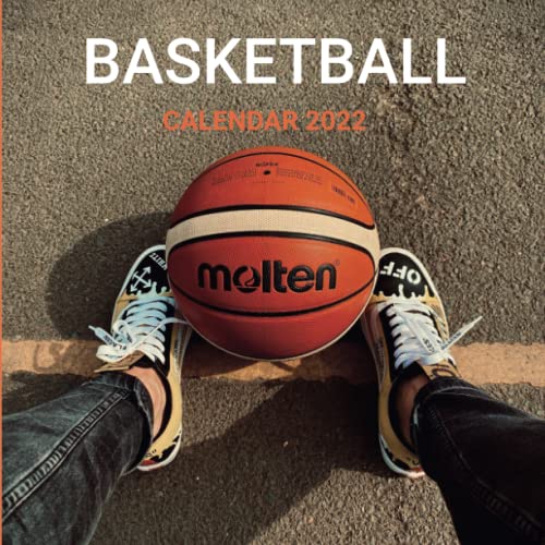Basketball Calendar 2022 18 Months Home Office Squared Mini Size
