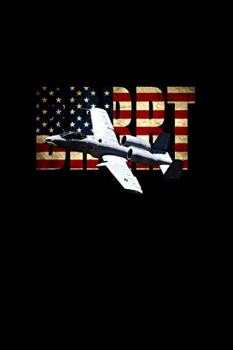 A10 A-10 Thunderbolt Warthog Brrrt Notebook Journal 6x9 inch 114 Pages