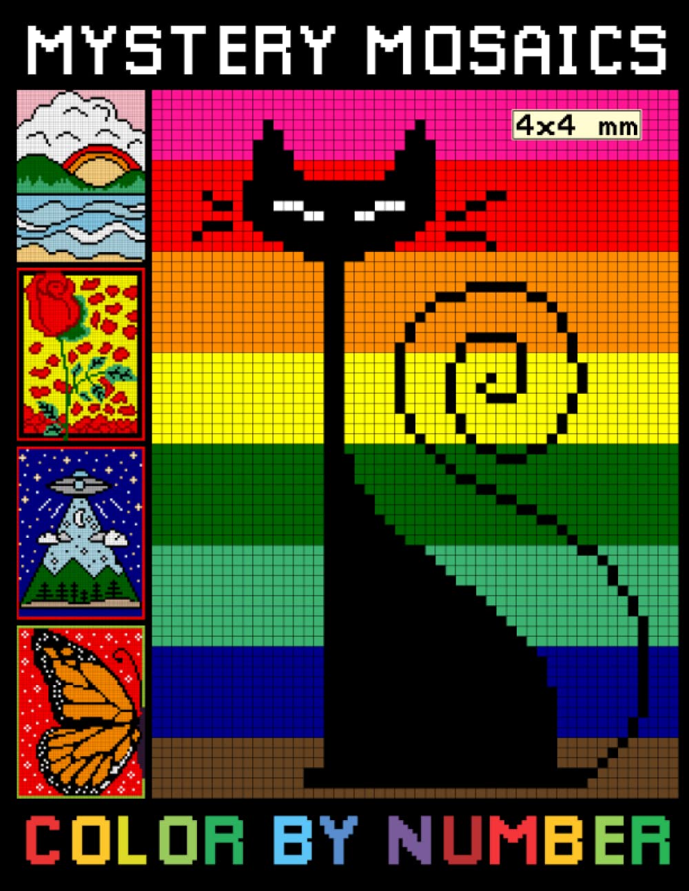 Mystery Mosaics Color By Number: Mosaic Coloring Book for Adults and ...