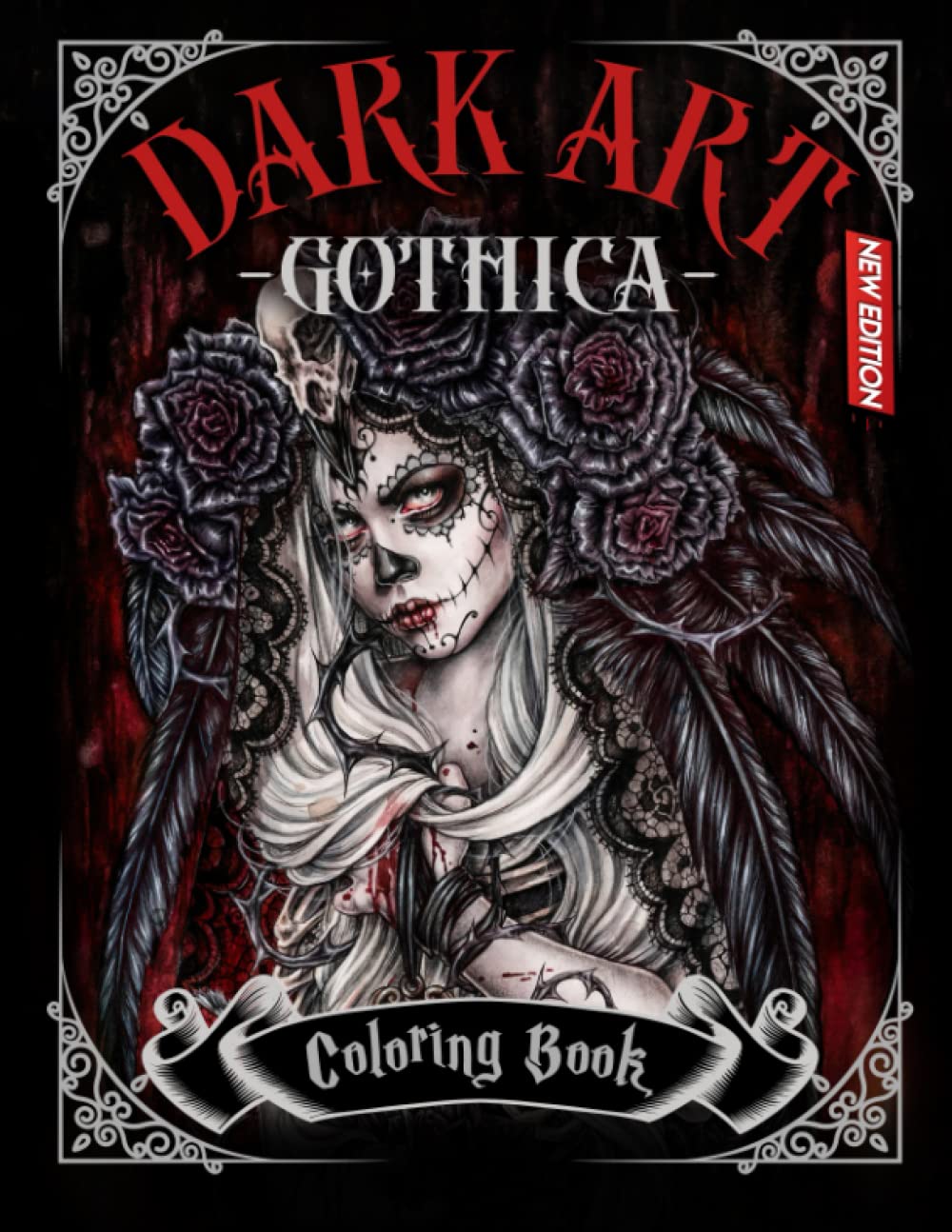 Dark Art Gothica Adult Coloring Book for Women: This Coloring Book ...