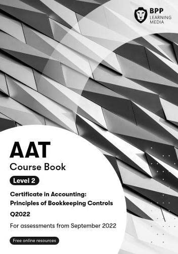 AAT Principles of Bookkeeping Controls: Course Book by unknown author ...