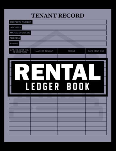 Rental Ledger Book: Rental property bookkeeping ledger from private ...