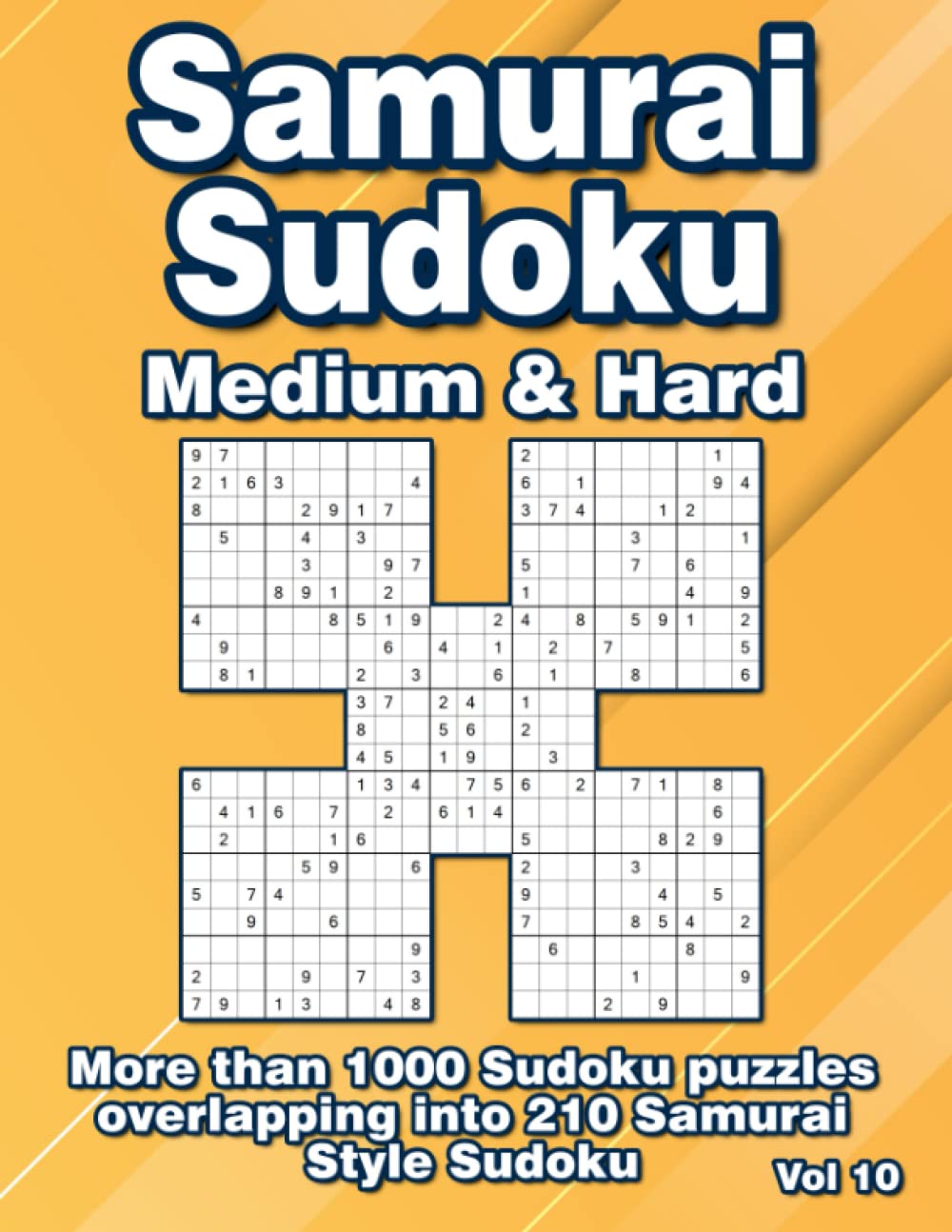 Samurai Sudoku Puzzle Book 210 Samurai Style Sudoku for Adults and