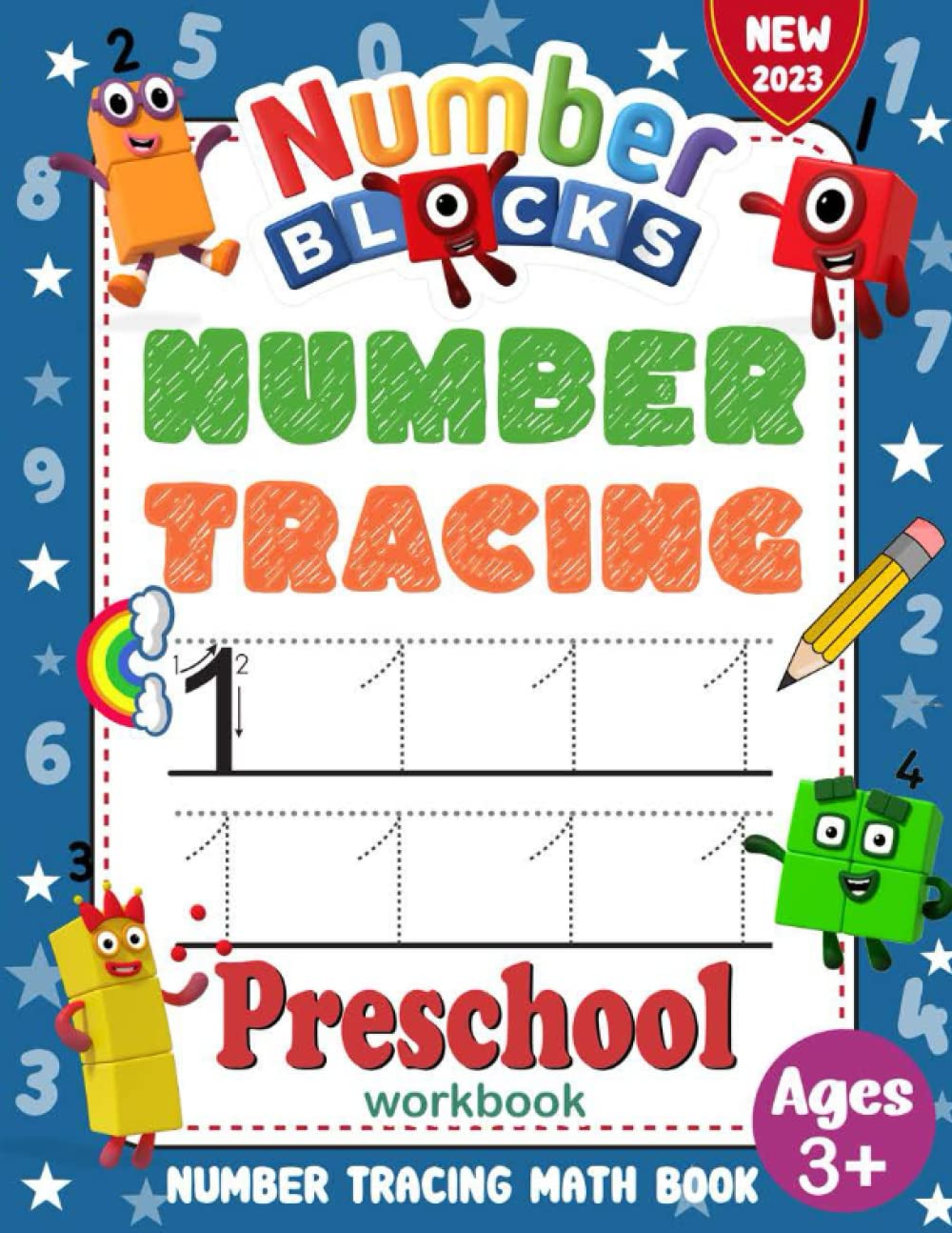 Tracing Number Blocks Math Book: My First Learn-to-Write Workbook ...