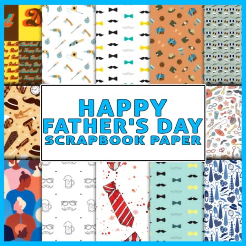 Happy Father's Day Scrapbook Paper 36 Double Sided Sheets For